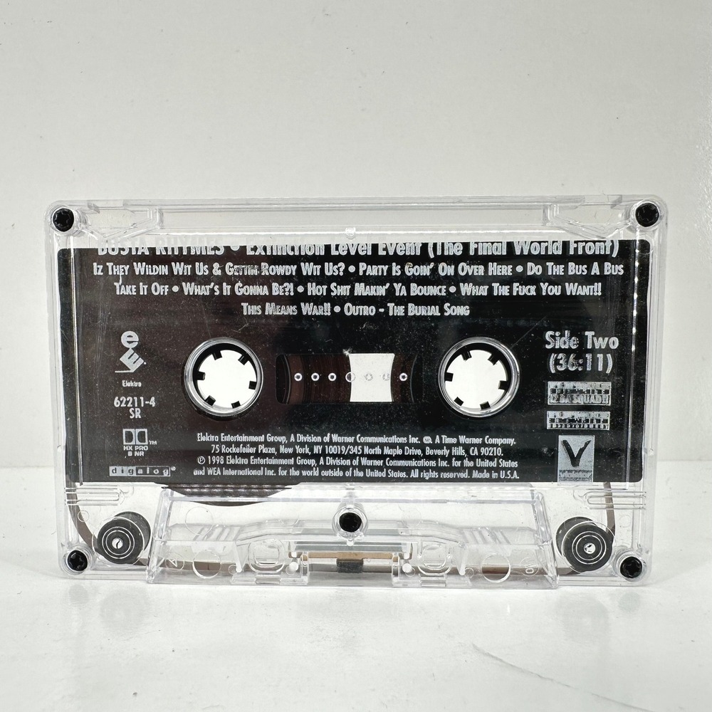 Busta Rhymes Extinction Level Event Cassette Tape 1998 90s Rap Hip Hop Vintage